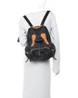 Nylon Medium Rucksack Backpack Black