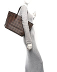 Damier Ebene Neo Neverfull MM Rose Ballerine