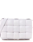 Nappa Maxi Intreccio Padded Cassette Crossbody Bag Mirth Washed