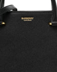 Calfskin Mega Check Small Banwell Tote Black