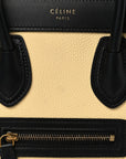 Drummed Calfskin Nubuck Nano Tri-Color Luggage Ruby