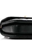 Lambskin Quilted Small Trendy CC Dual Handle Flap Bag Black