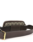 GG Supreme Monogram Ophidia Belted iPhone Case 75 30 Brown