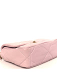 Lambskin Quilted Medium CHNL 19 Flap Light Pink