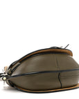 Calfskin Jacquard Mini Gate Dual Bag Autumn Green