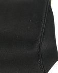 Satin Small Marlene Chain Clutch Black
