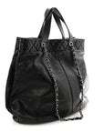 Calfskin Large Trianon Tote Black