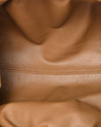 Smooth Butter Calf The Pouch Oversized Clutch Cammello