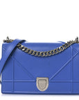 Smooth Calfskin Medium D1ORama Flap Bag Blue