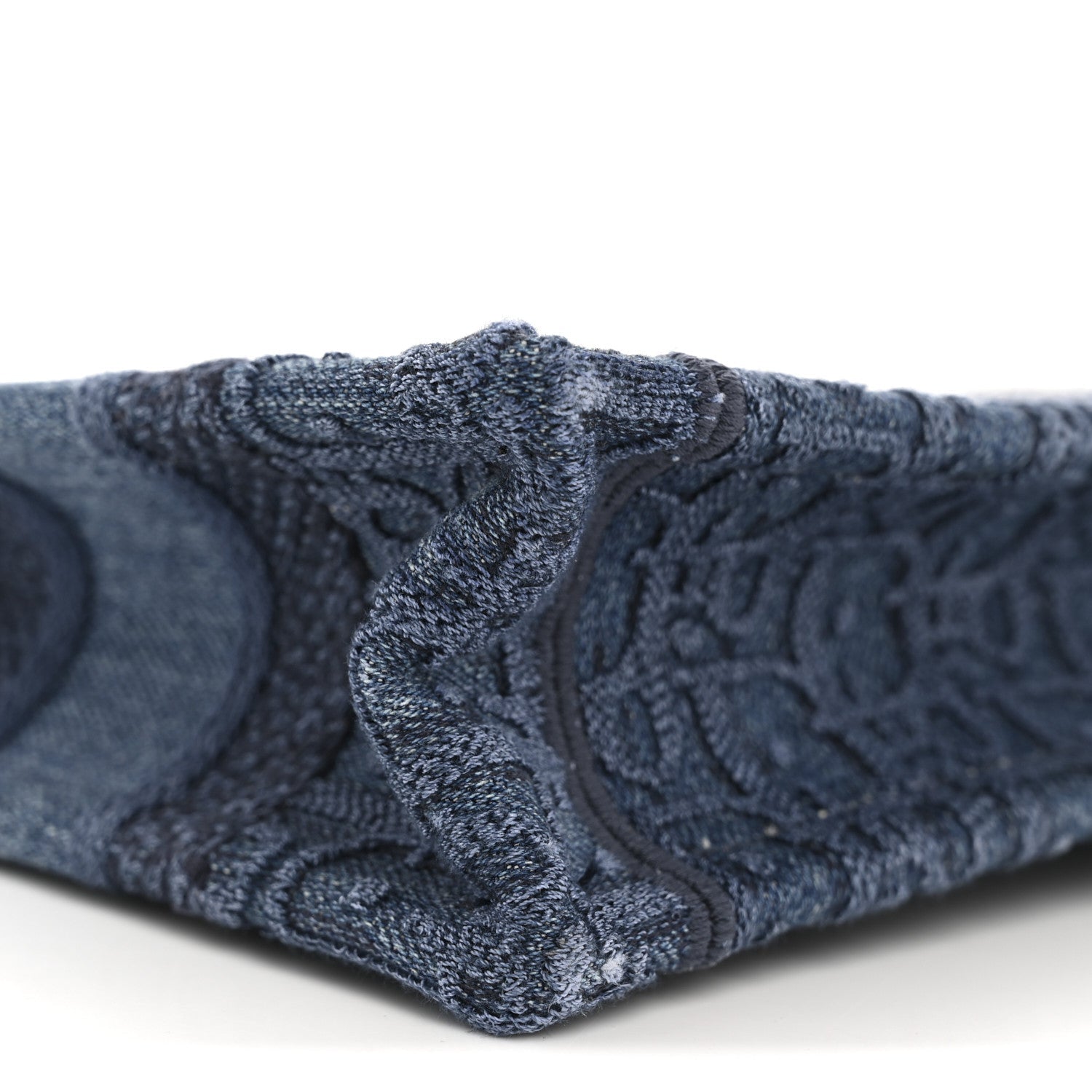 Oblique Denim Mini Book Tote Blue