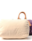 Calfskin Embroidered Monogram Speedy P9 Bandouliere 30 Golden Lotus Purple