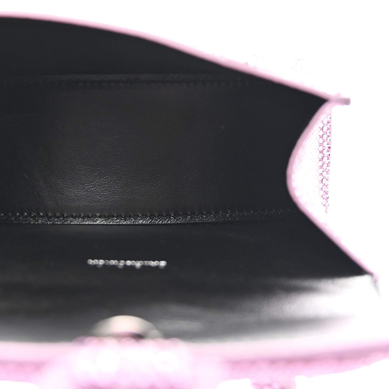 Strass Suede Hourglass Top Handle Bag XS Pink