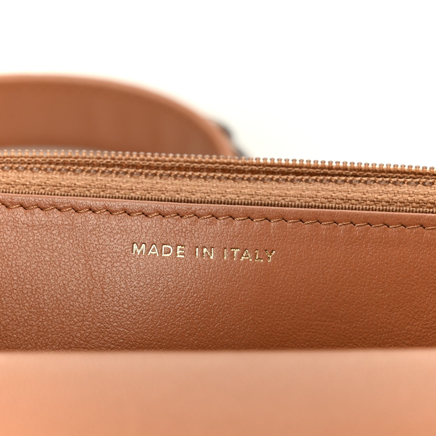 Lambskin Quilted CHNL 19 Wallet On Chain WOC Brown