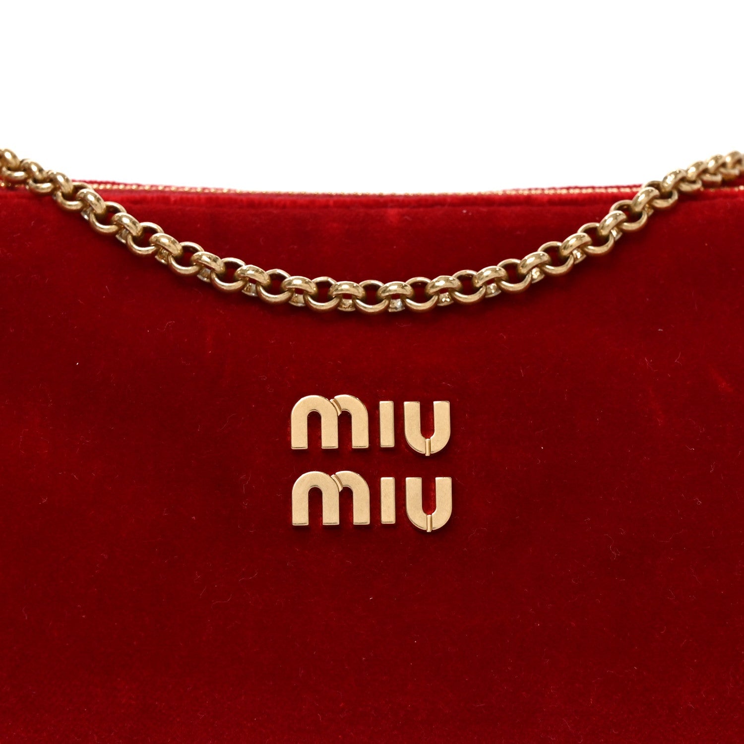 Velluto Mini Pouch Rosso