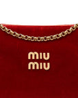 Velluto Mini Pouch Rosso