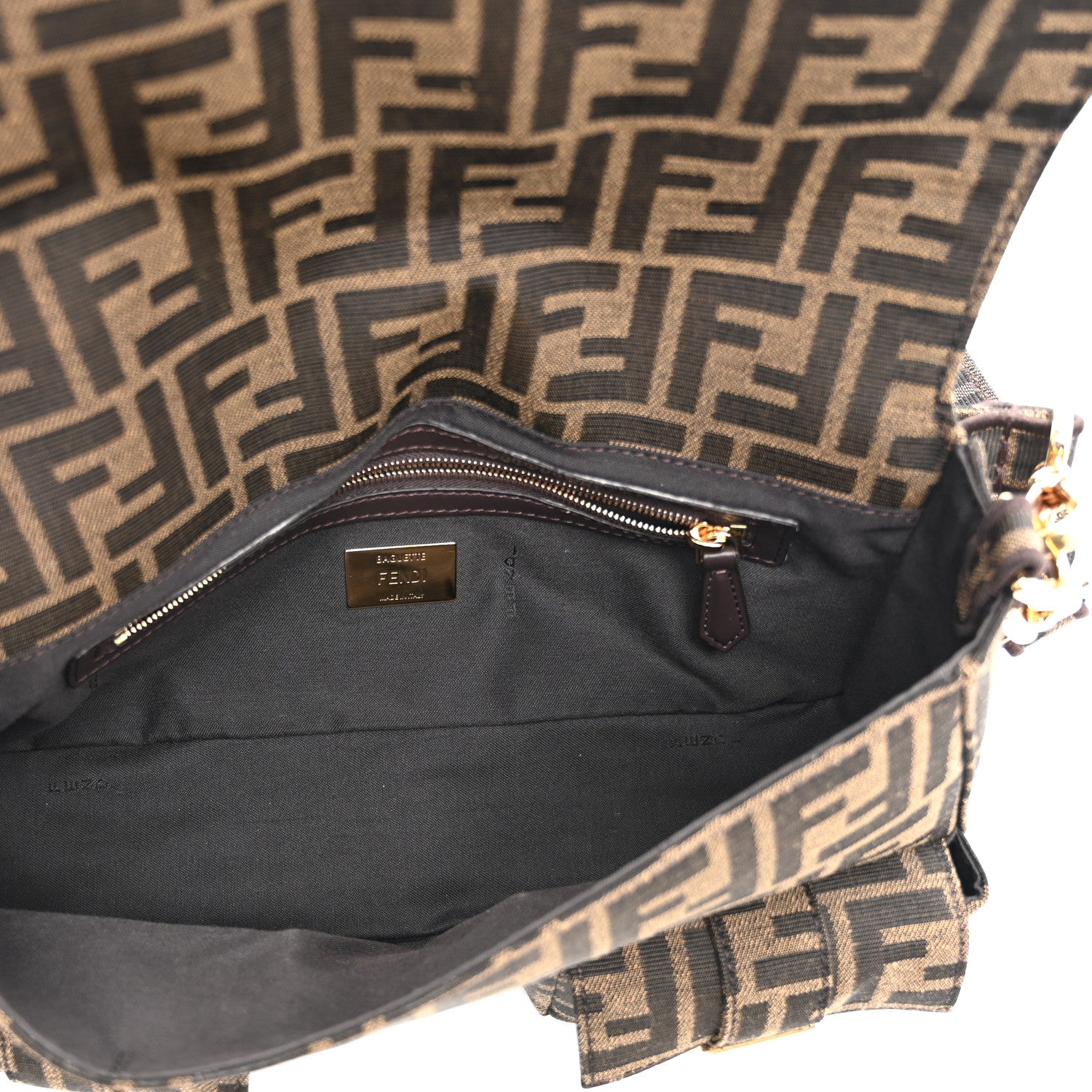 Fabric Jacquard FF 1974 Multipocket Baguette Tobacco Moro