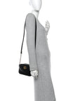 Calfskin Matelasse Mini GG Marmont Chain Shoulder Bag Black