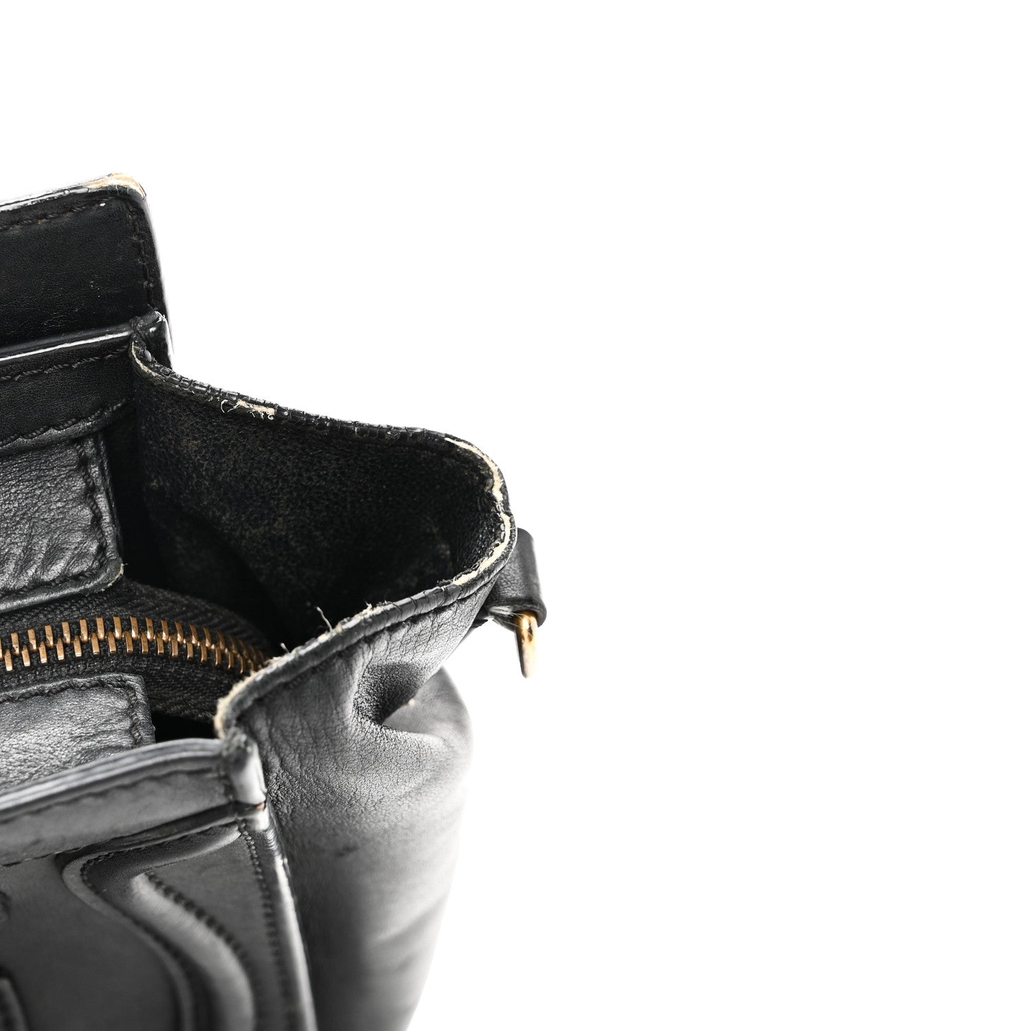 Smooth Calfskin Nano Luggage Black