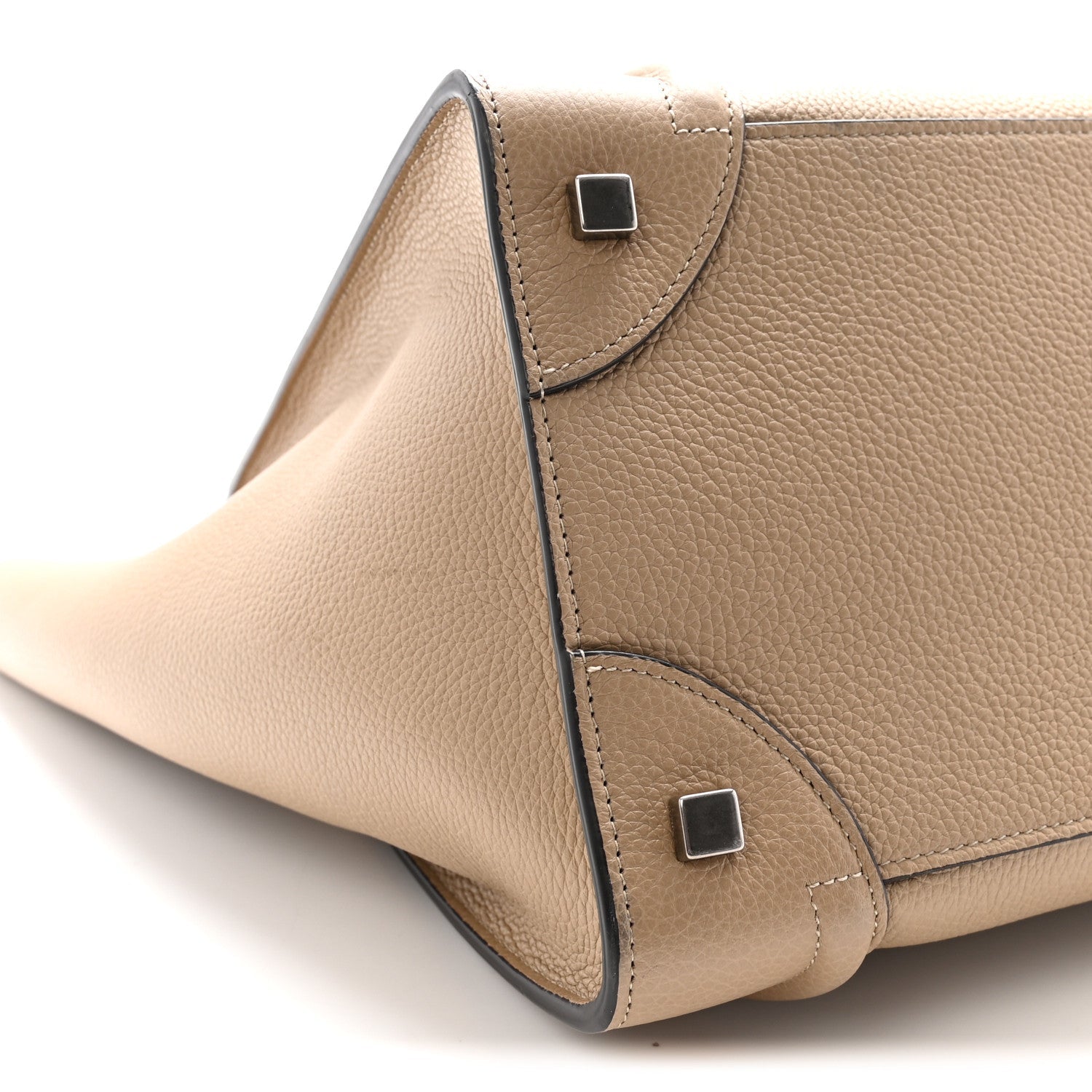 Drummed Calfskin Mini Luggage Dune