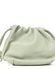 Mellow Nappa Donut Chain Mini Flamenco Knot Clutch Spring Jade