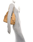 Suede Quilted Small CHNL 25 Handbag Beige