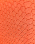 Snakeskin Medium Classic Box Flap Orange