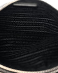 Re-Nylon Saffiano Re-Edition 2000 Double Zip Crossbody Bag Black