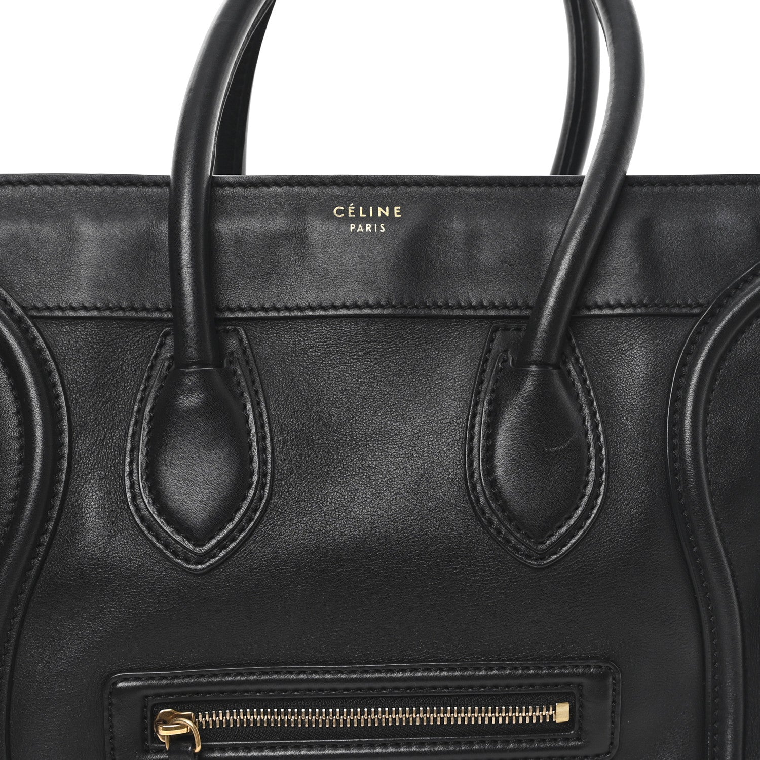 Smooth Calfskin Mini Luggage Black