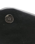 Calfskin Y Quilted Monogram Monochrome Medium Loulou Chain Satchel Black