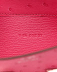 Ostrich Constance Long Wallet Rose Tyrien