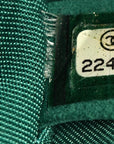 Lambskin Quilted Small Boy Flap Green