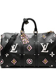 Monogram Giant Wild At Heart Keepall Bandouliere 45 Black