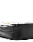 Calfskin Matelasse Mini GG Marmont Crossbody Bag Black