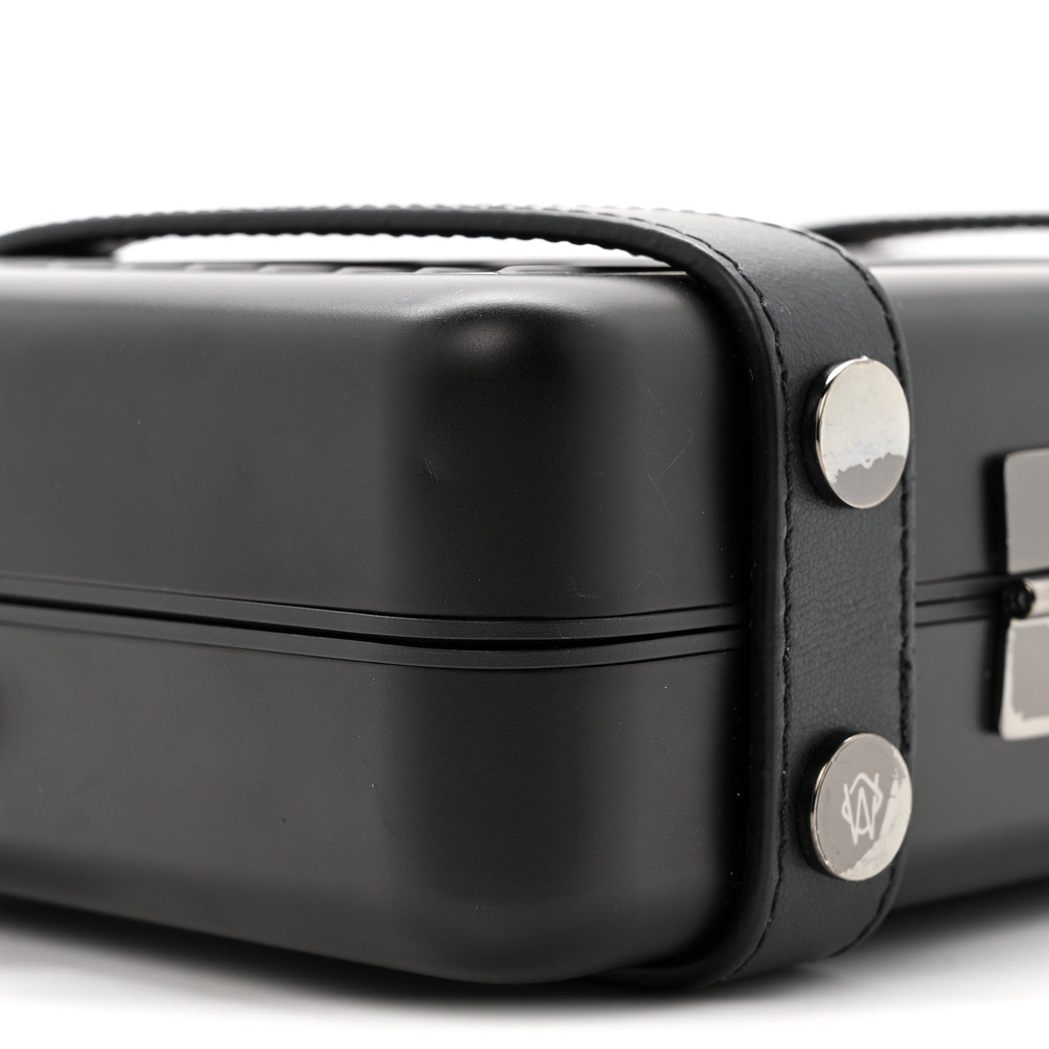 Matte Aluminum Personal Cross-Body Bag Black