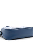 Calfskin Matelasse Aria Small GG Marmont Chain Shoulder Bag Clear Blue
