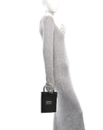 Shiny Porosus Crocodile Lisse Kelly Cadena Clutch Black