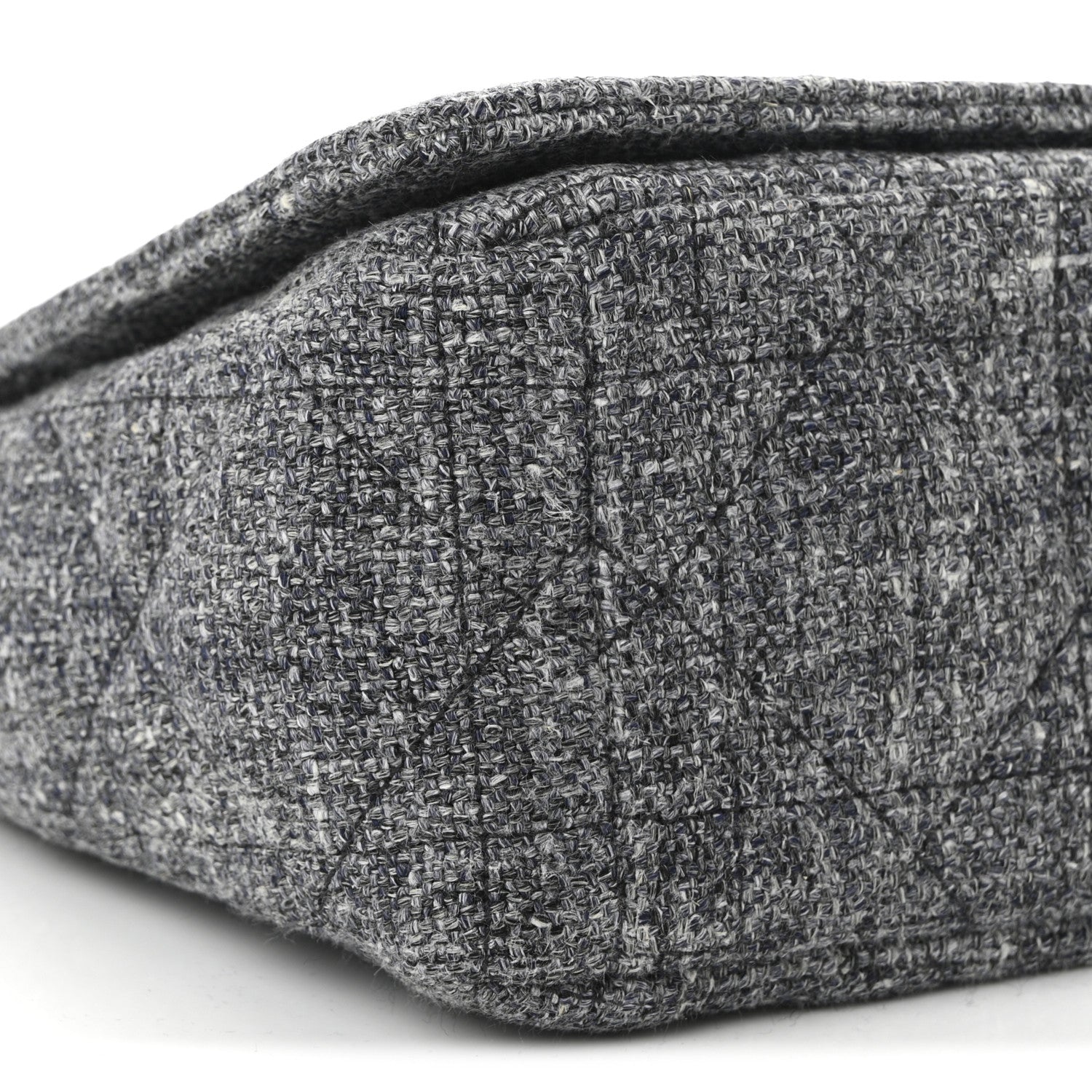 Tweed Macrocannage Medium Caro Bag Black