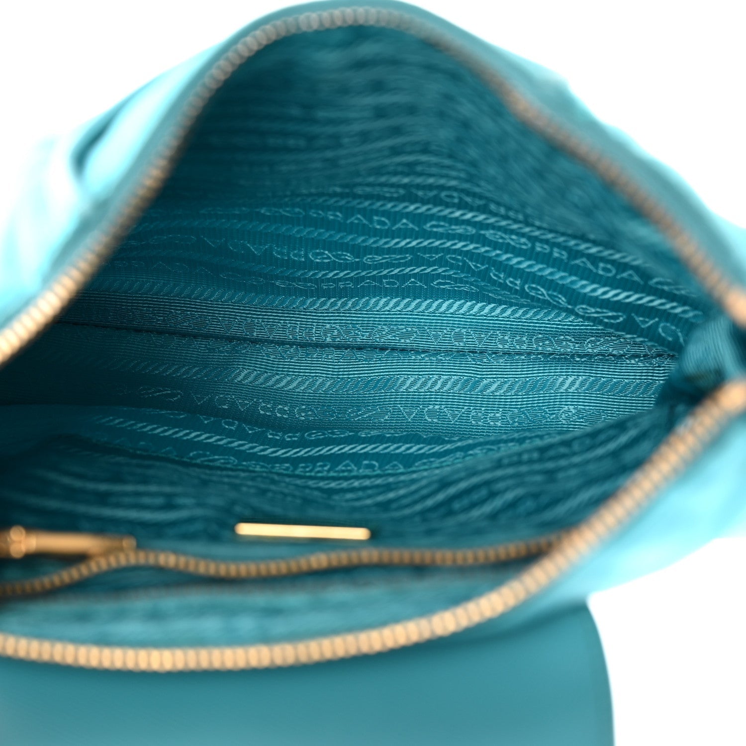 Tessuto Nylon Saffiano Crossbody Bag Turchese
