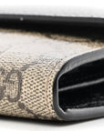 Dollar Calfskin GG Supreme Monogram Petite GG Marmont Wallet Chain Bag Black Beige Ebony