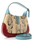 Snakeskin Calfskin Small Jackie 1961 Hobo Multicolor