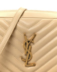 Calfskin Matelasse Monogram Lou Camera Bag Avorio
