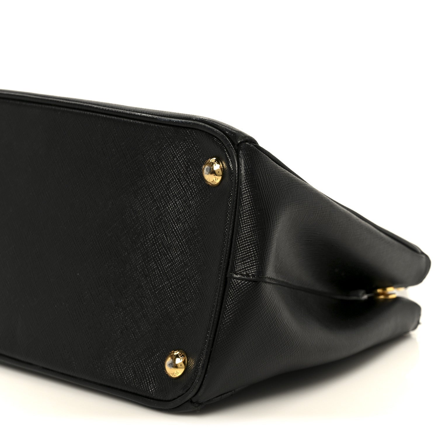 Saffiano Lux Small Galleria Double Zip Tote Black