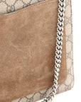 GG Supreme Monogram Shooting Star Embroidered Medium Dionysus Shoulder Bag Beige
