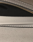 Canvas Vitello Seta FF Multicolor Embroidered Baguette Grezzo Multicolor Latte