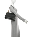 GCCIssima Signature Medium Shoulder Tote Bag Black