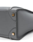 Baby Drummed Calfskin Micro Luggage Kohl