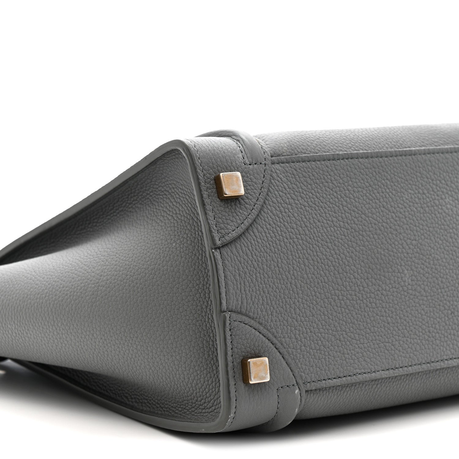 Baby Drummed Calfskin Micro Luggage Kohl