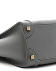 Baby Drummed Calfskin Micro Luggage Kohl