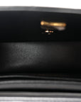 Lambskin Quilted Mini Rectangular Flap Black
