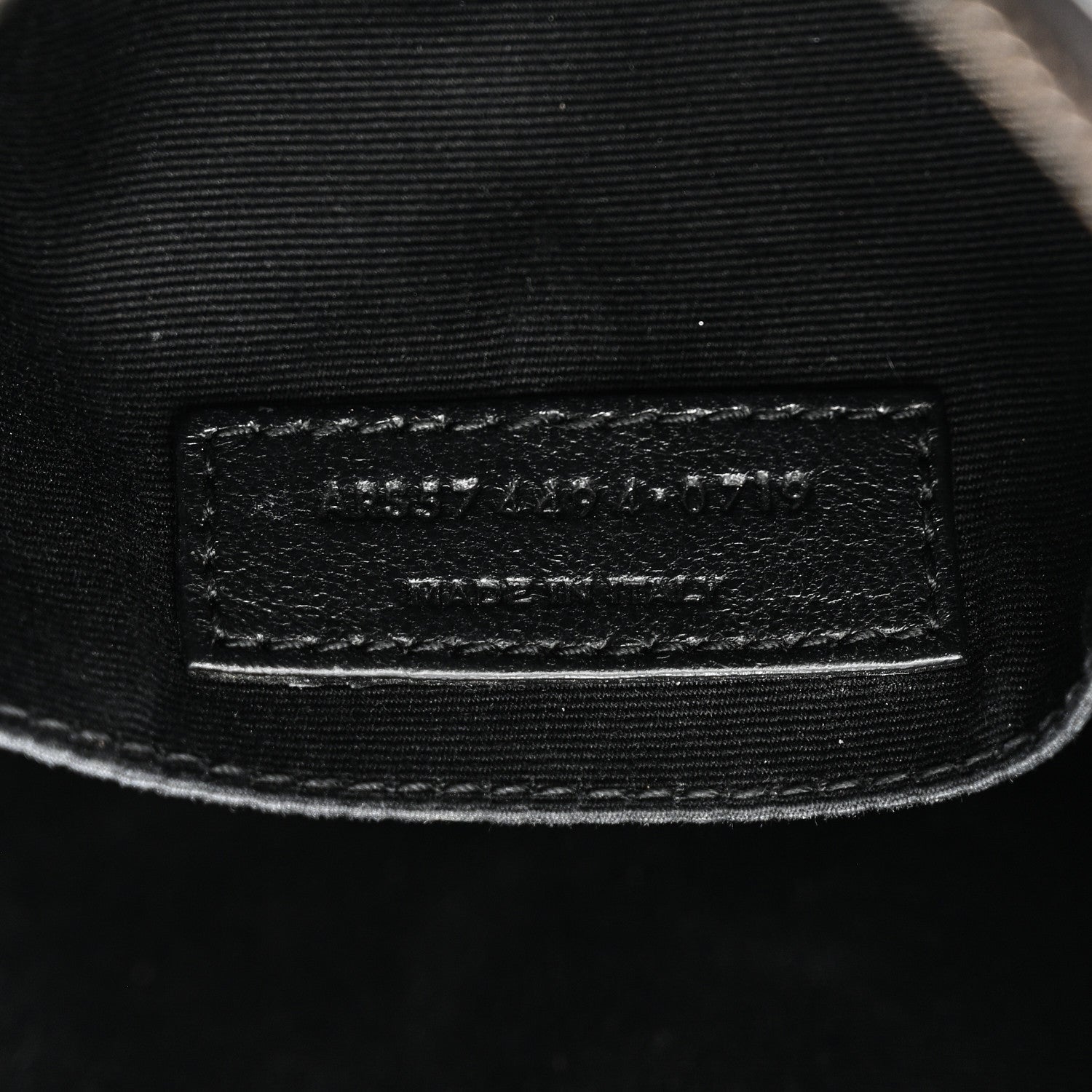 Calfskin Matelasse Monogram Monochrome Lou Camera Bag Black